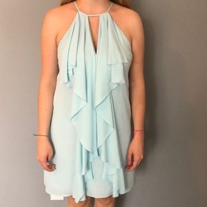 Halter BCBG ruffle dress